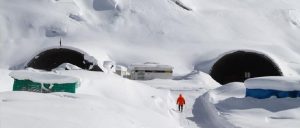 Mt Ovit Tunnel During Winter