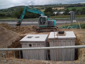 Water transfer precast concrete tanks