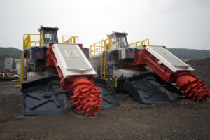 Road Header BarChip Reinforced Site C Hydro