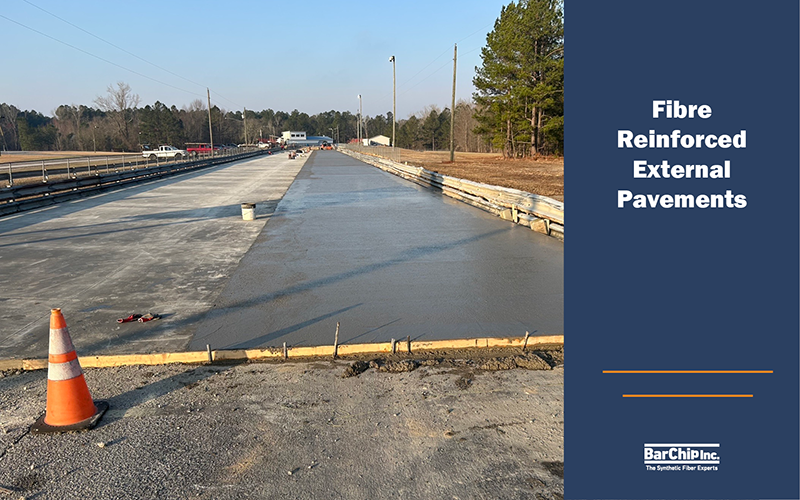 External pavement applications of fibre reinforced concrete