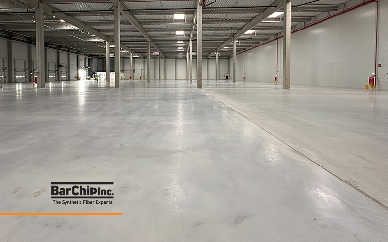 Surface finish of the BarChip MQ58 fibre reinforced helloparks jointless floor. MQ58 delivers a fibre free surface finish to concrete flooring works.