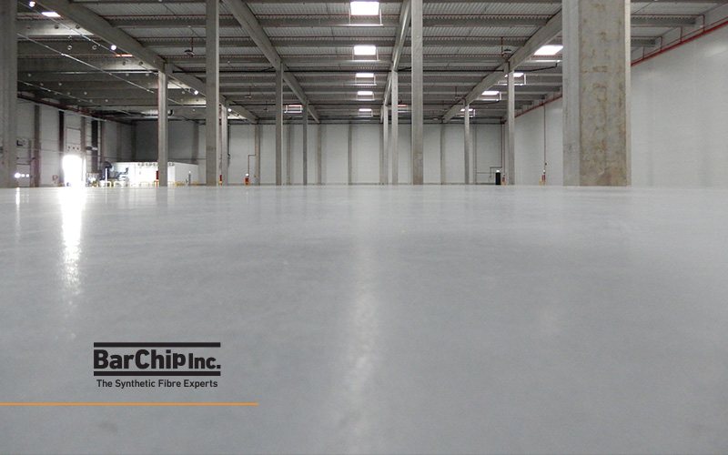 Fibre free surface finish on the helloparks jointless floor in Hungary.