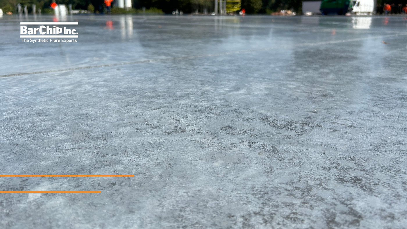 Fiber reinforced monolithic concrete slab at the Morningstar Storage Facility