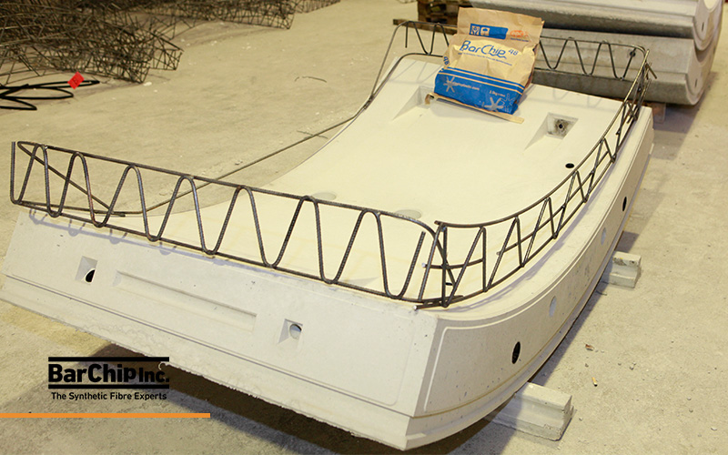 Completed tunnel segment with optimised steel cage placed on top.