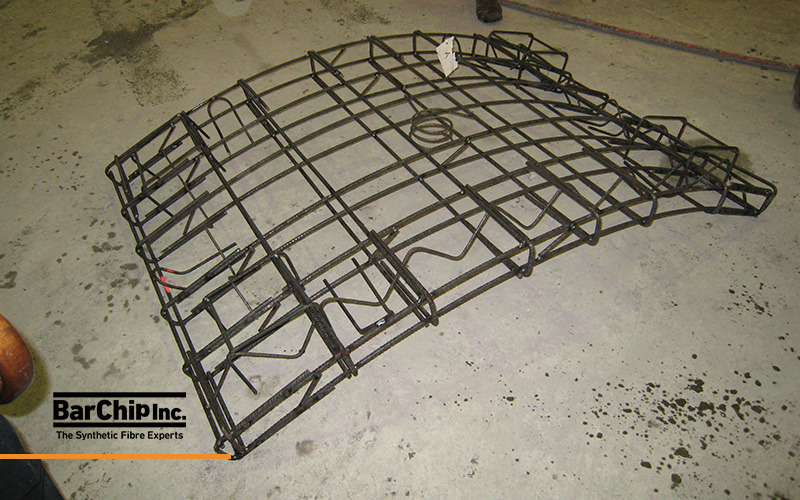 Conventional steel reinforcement cage for a precast tunnel segment