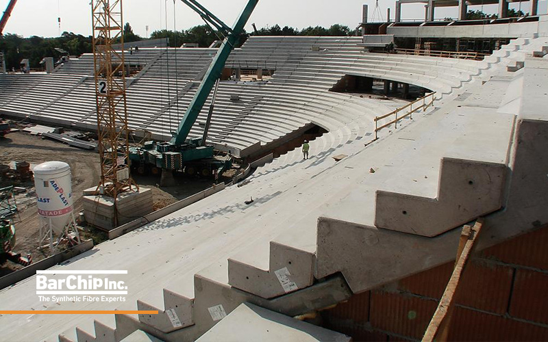 Prestressed Precast Grandstand Elements | Debrecen Stadium