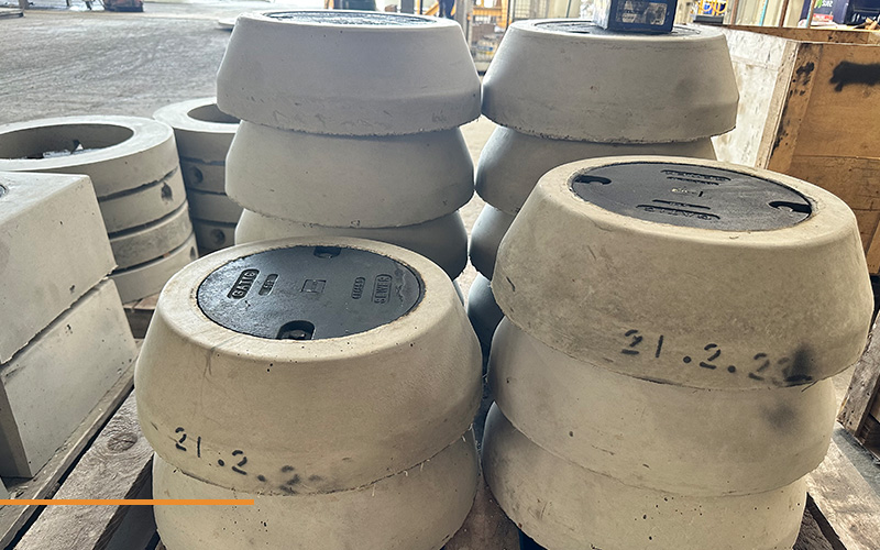 plastek-industries-fibre-reinforced-precast-concrete-01 Fibre reinforced precast concrete maintenance hole components.