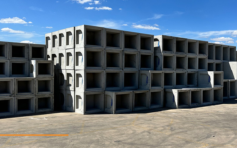 plastek-industries-fibre-reinforced-precast-concrete-04 Precast concrete electrical cable pits.