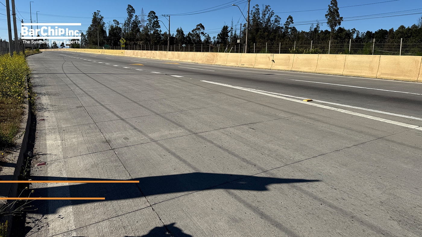 BarChip fibre reinforced concrete pavement on La Pólvora Highway