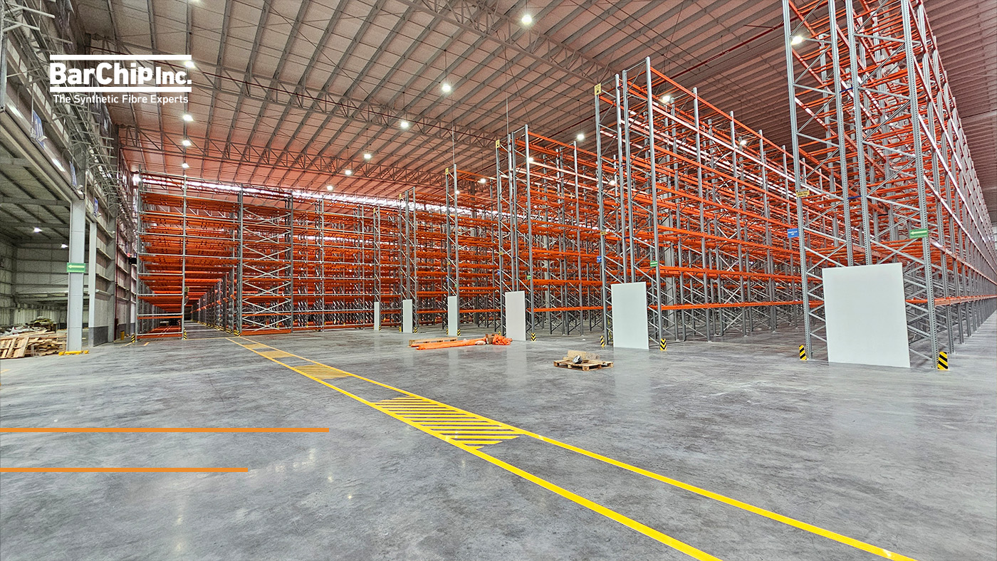 BarChip macro synthetic fibre reinforced PiSA Farmacéutica’s CND4 Automated Distribution Centre